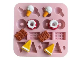Molde silicona 20 figuras dulces y saladas